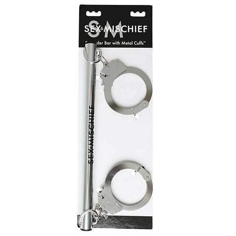 Sex and Mischief Spreader Bar with Metal Cuffs