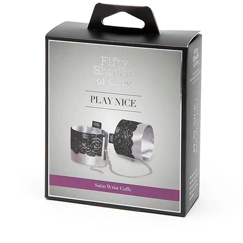 Fifty Shades of Grey Play Nice Satin and Lace Wrist Cuffs
