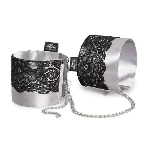Fifty Shades of Grey Play Nice Satin and Lace Wrist Cuffs