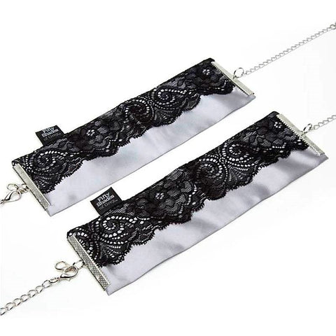 Fifty Shades of Grey Play Nice Satin and Lace Wrist Cuffs