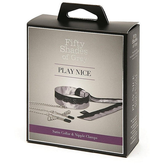 Fifty Shades of Grey Play Nice Satin and Lace Collar and