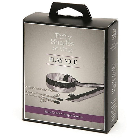 Fifty Shades of Grey Play Nice Satin and Lace Collar and
