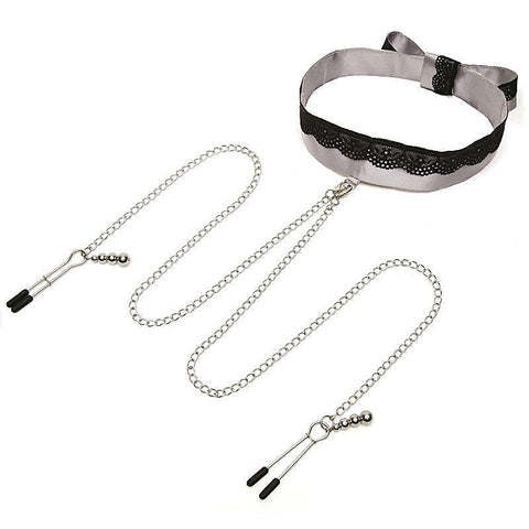 Fifty Shades of Grey Play Nice Satin and Lace Collar and