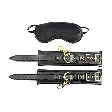 Cuffs and Blindfold Set by Sportsheets