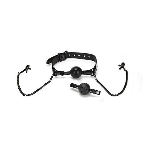 Whipsmart Diamond Ball Gag and Nipple Clips by Xgen Products