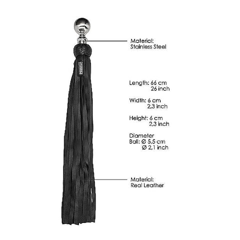 Pain Heavy Metal Ball Flogger by Shots Toys