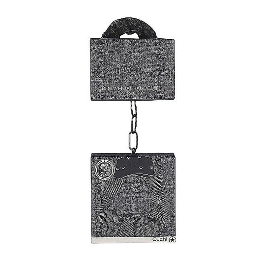 Denim Metal Handcuffs by Shots Toys