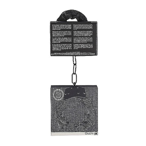 Denim Metal Handcuffs by Shots Toys