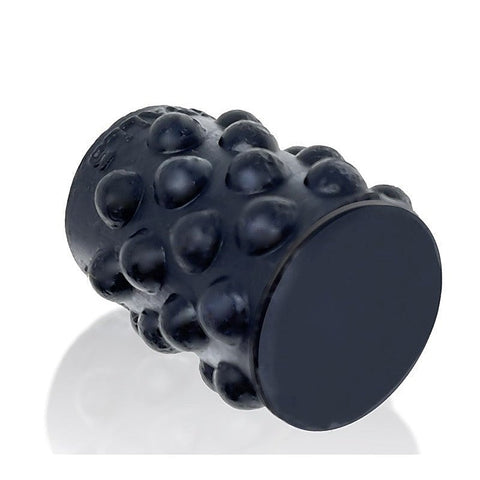 Bubbles Black Silicone Cock Ring by Oxballs