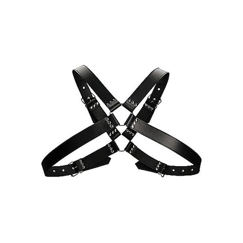 Adjustable Leather Harness for Men by Shots Toys