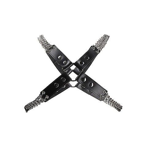 Chain and Chain Harness Black by Shots Toys