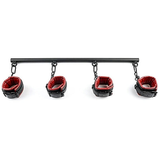 Saffron Spreader Bar and Cuff Set by Sportsheets