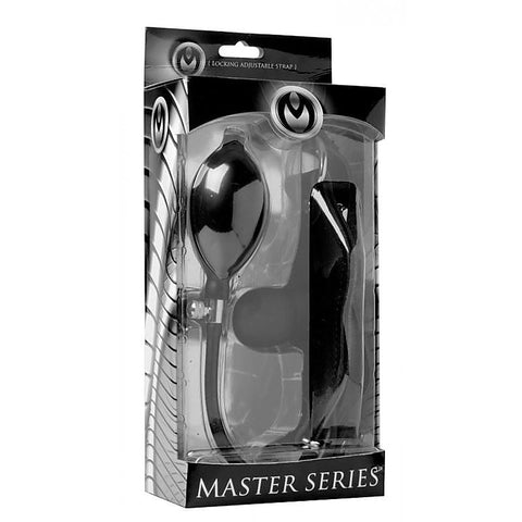 Silencer Inflatable Locking BDSM Play Gag by XR Brands