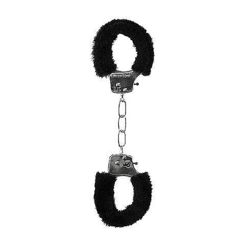 OUCH! BW Beginner's Furry Hand Cuffs by Shots Toys