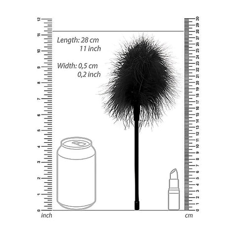 Black and White Feather Tickler by Shots Toys
