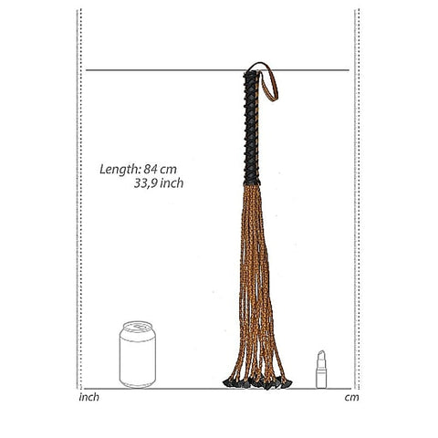 Medieval Braided Whip with 12 Tails by Shots Toys