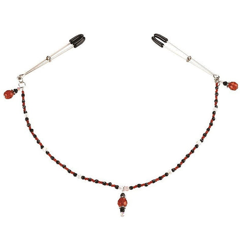 Single Strand Deluxe Beaded Clamp Red by Spartacus