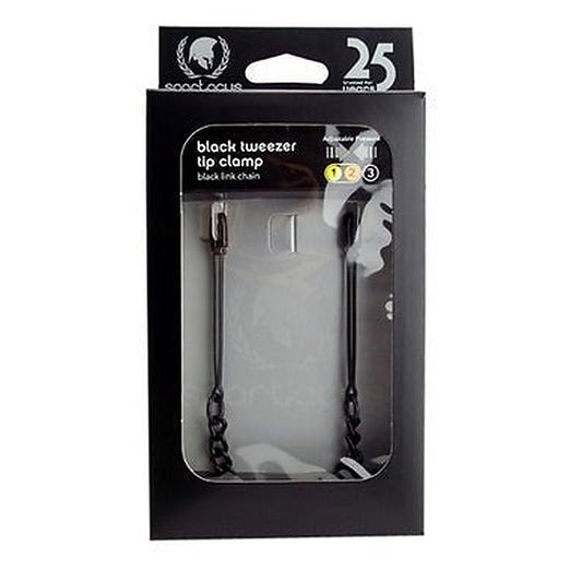 Tweezer Tip Clamps - Black Link Chain