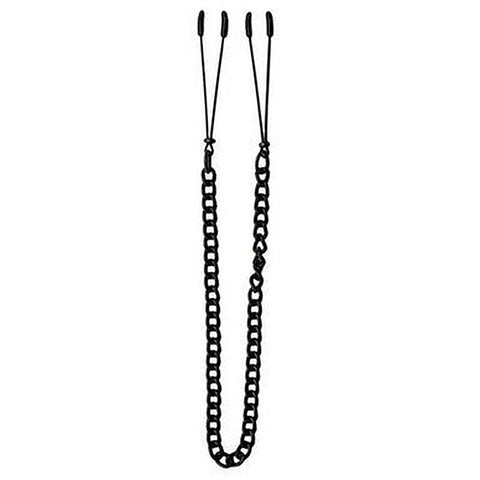 Tweezer Tip Clamps - Black Link Chain