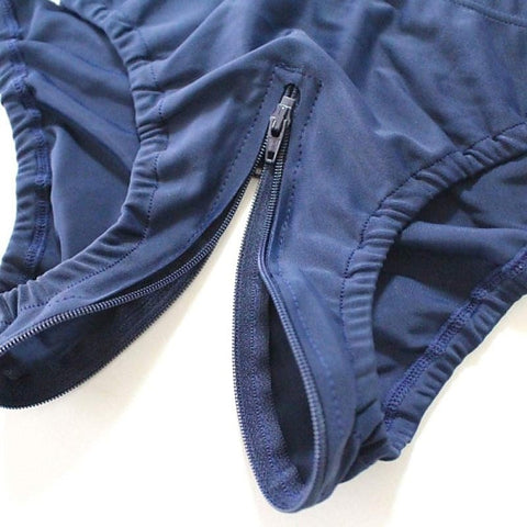 Dual-Zip Microfiber Bloomer by Execute Lingerie