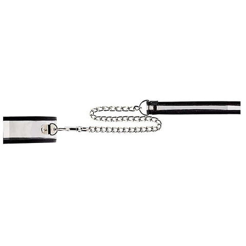Bad Romance Translucent Slave Collar with Black Stripes