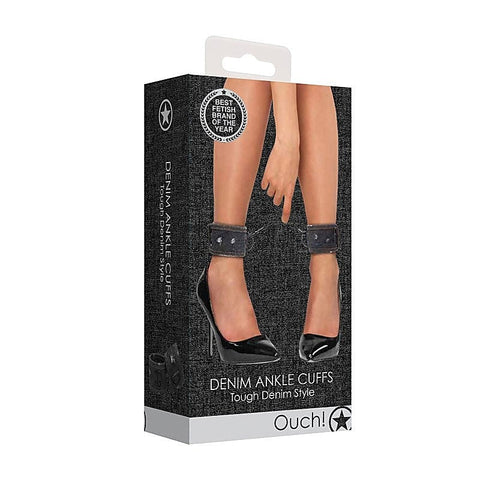 Denim Ankle Cuffs by Shots Toys