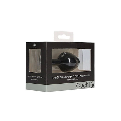 Large Diamond Butt Plug With Handle by Shots Toys