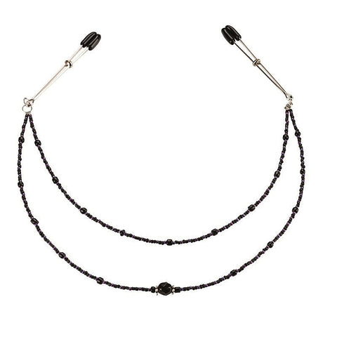 Double Strand Deluxe Beaded Clamps by Spartacus Enterprises
