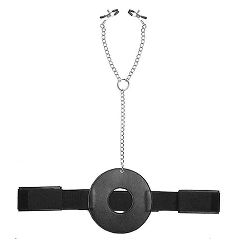 Detained Restraint System with Nipple Clamps by XR Brands