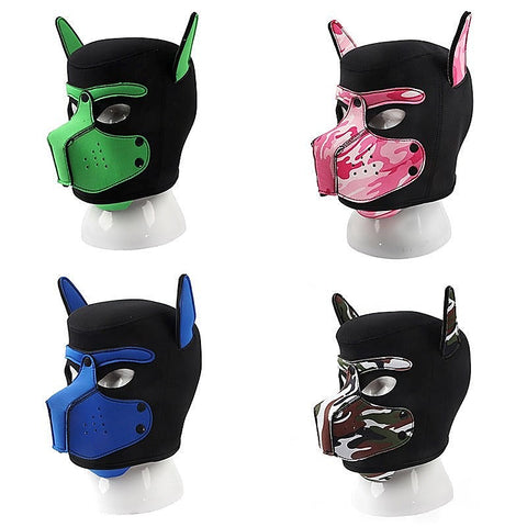 Camouflage Dog Bondage Hood by BDStyle