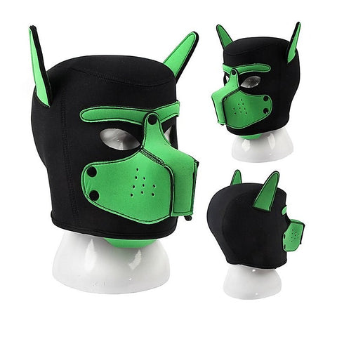 Camouflage Dog Bondage Hood by BDStyle