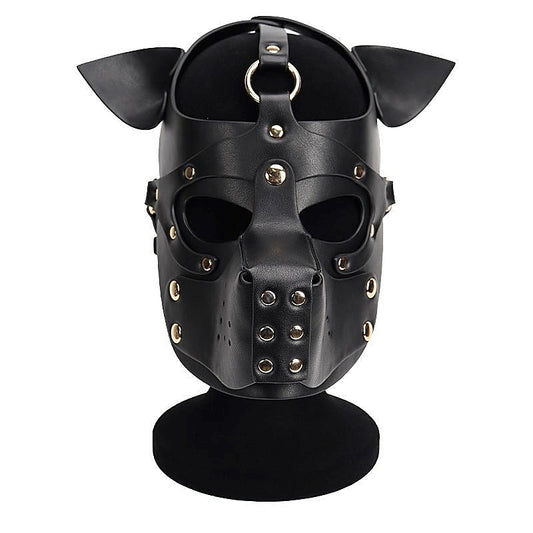 Double Color Dog Bondage Hood by BDStyle