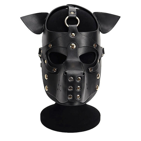 Double Color Dog Bondage Hood by BDStyle