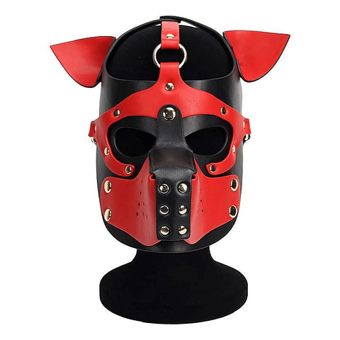 Double Color Dog Bondage Hood by BDStyle