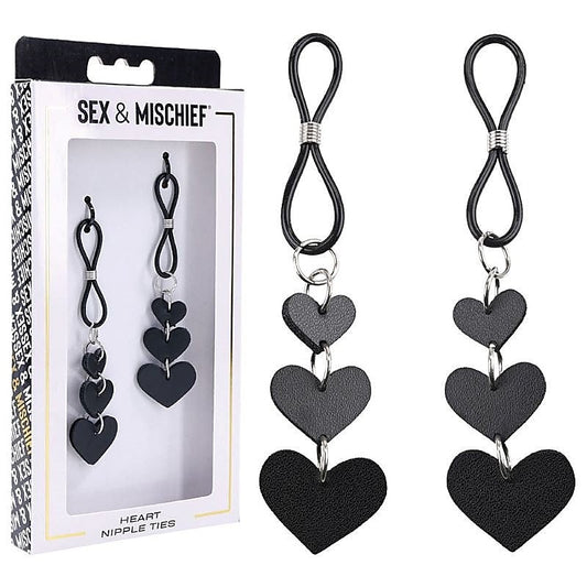 S&M Heart Nipple Ties by Sportsheets