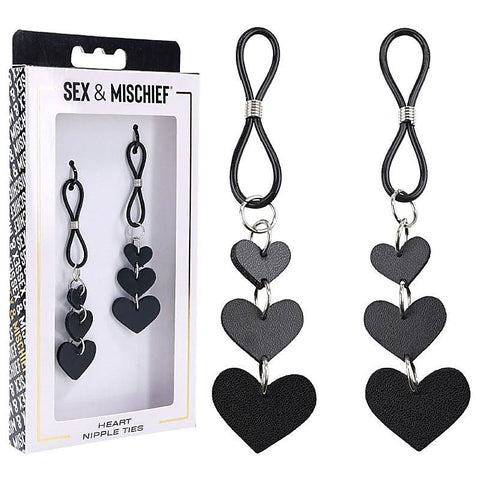 S&M Heart Nipple Ties by Sportsheets