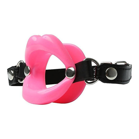 Sex and Mischief Silicone Lips Open Mouth Gag by Sportsheets