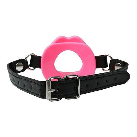 Sex and Mischief Silicone Lips Open Mouth Gag by Sportsheets