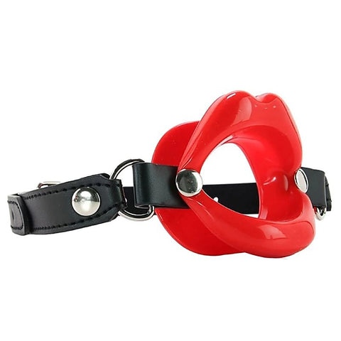 Sex and Mischief Silicone Lips Open Mouth Gag by Sportsheets