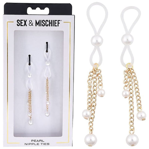 S&M Pearl Nipple Ties by Sportsheets
