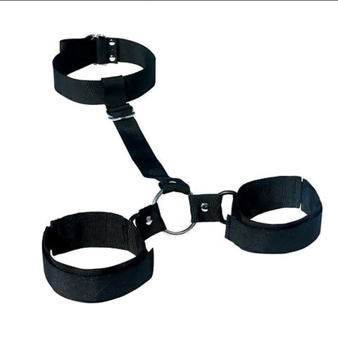 S&M Shadow Neck And Wrist Restraint by Sportsheets