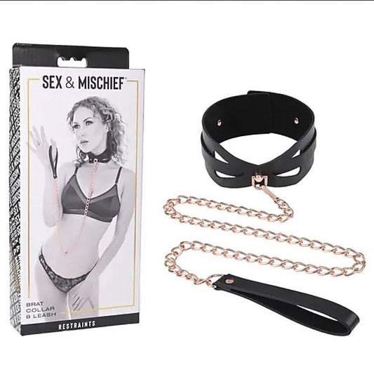 Brat Collar & Leash Set by Sex & Mischief