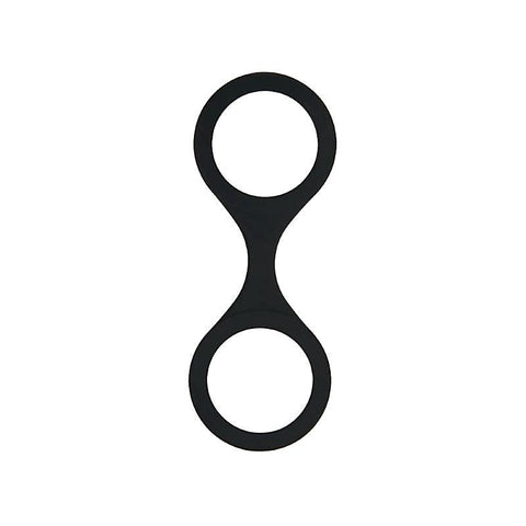 WhipSmart Silicone Handcuffs with Satin Blindfold