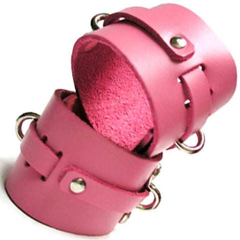 Bound Leather Ankle Cuffs by KinkLab