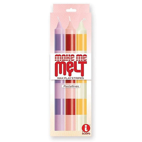 The 9's Make Me Melt Drip Candles Pastellines by Icon Brand