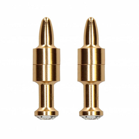 Magnetic Diamond Pin Nipple Clamps by Shots Toys