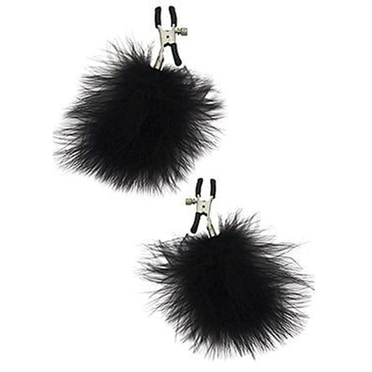 Feather-Kissed Nipple Clamps by Sportsheets