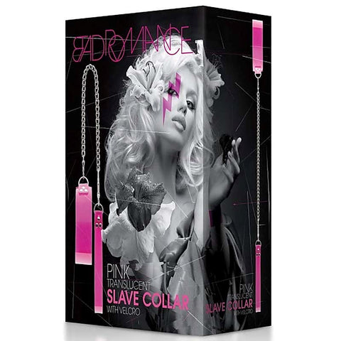 Bad Romance Pink Translucent Slave Collar by Shots Toys