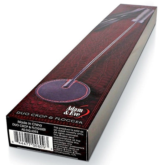 Scarlet Couture Duo Crop and Flogger by Adam & Eve Sextoys