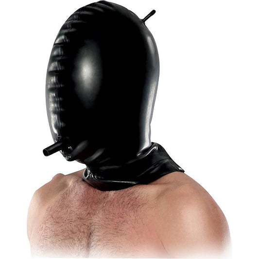 Total Blackout Latex Bondage Hood by Pipedream Products